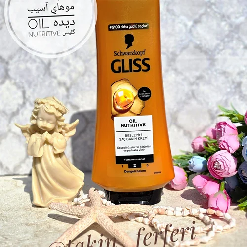 نرم كننده موهاي آسيب ديده oil nutritive گليس 360 ميل